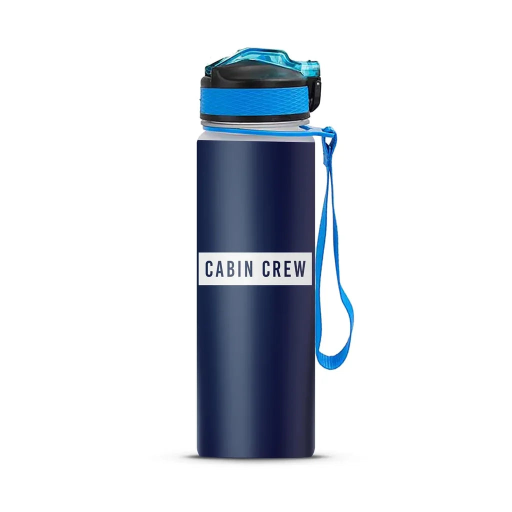 Cabin Crew Text Sports Bottle - view 3