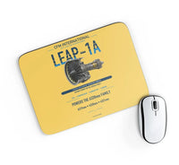 Thumbnail for CFM LEAP-1A design on yellow rectangle mouse pad