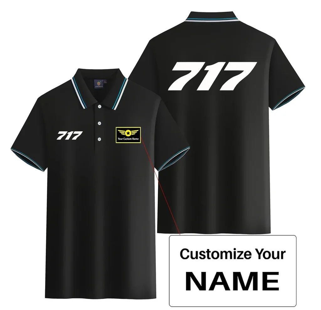 Customisable Boeing 717 Polo Shirt - view 3