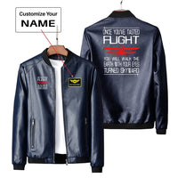 Thumbnail for Once You've Tasted Flight Leather Jacket - view 3