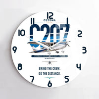 Thumbnail for Cessna T207A Stationair 8 design on white no frame wall clock