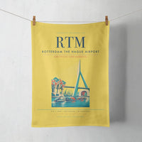 Thumbnail for Rotterdam The Hague Airport (RTM) design on yellow towel