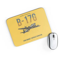 Thumbnail for B-17G Flying Fortress design on yellow rectangle mouse pad