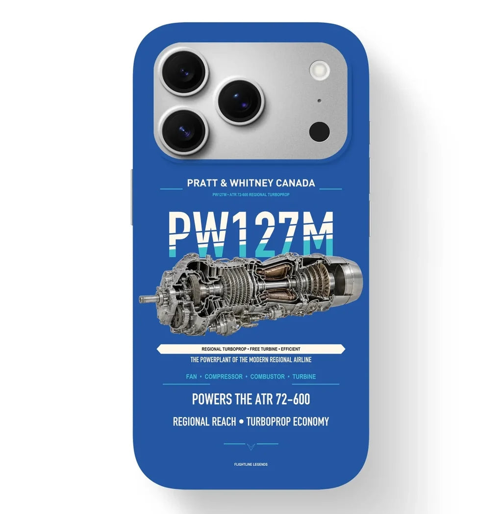 PW127M Case design on blue iphone case
