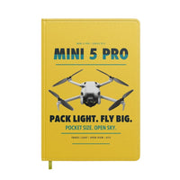 Thumbnail for DJI Mini 5 Pro design on yellow notebook