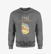 Thumbnail for Albert J. Ellis Airport (OAJ) design on gray sweatshirt