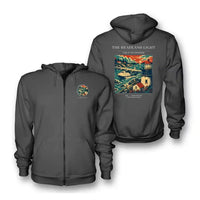 Thumbnail for VINTAGE G4078 - The Headland Light - Premium Zipped Hoodie design on darkgray