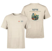 Thumbnail for Maputo International Airport (MPM) design printed on beige double-side t-shirt