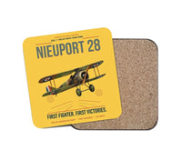 Thumbnail for Nieuport 28C.1 design on yellow 1 piece coaster