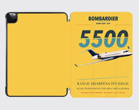 Thumbnail for Bombardier Global 5500 design on yellow ipad tablet case