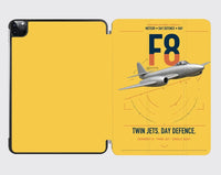 Thumbnail for Gloster Meteor F8 design on yellow ipad tablet case