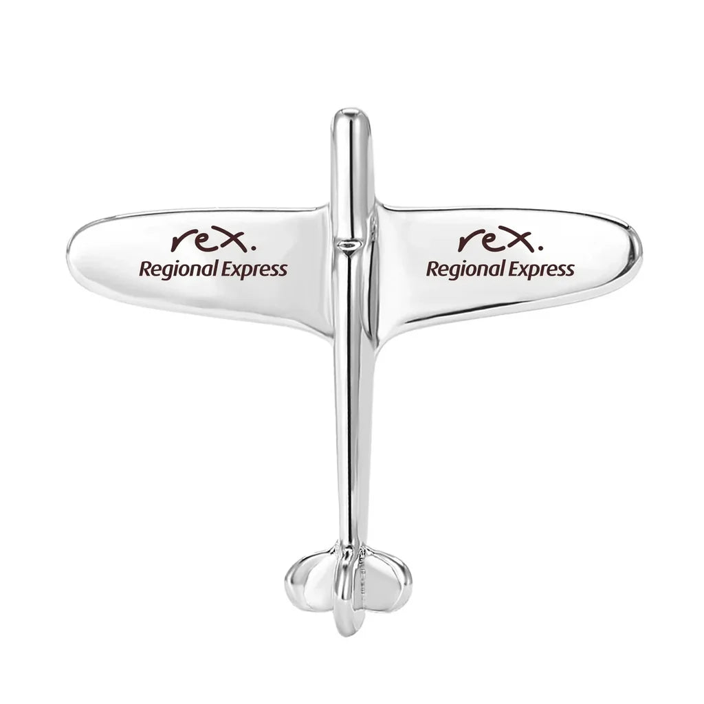 Airplane Shape Brooch - view 3