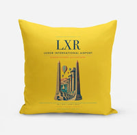 Thumbnail for Luxor International Airport (LXR) design on yellow pillow