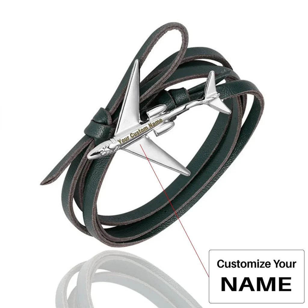 Customisable Leather Rope Bracelet - view 5