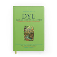 Thumbnail for Dushanbe International Airport (DYU) design on light green notebook