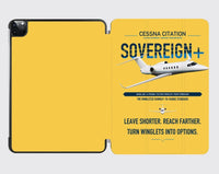 Thumbnail for Cessna Citation Sovereign+ design on yellow ipad tablet case