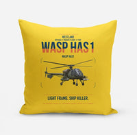 Thumbnail for Westland Wasp HAS1 design on yellow pillow