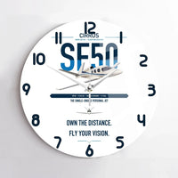 Thumbnail for Cirrus Vision Jet G2+ design on white no frame wall clock