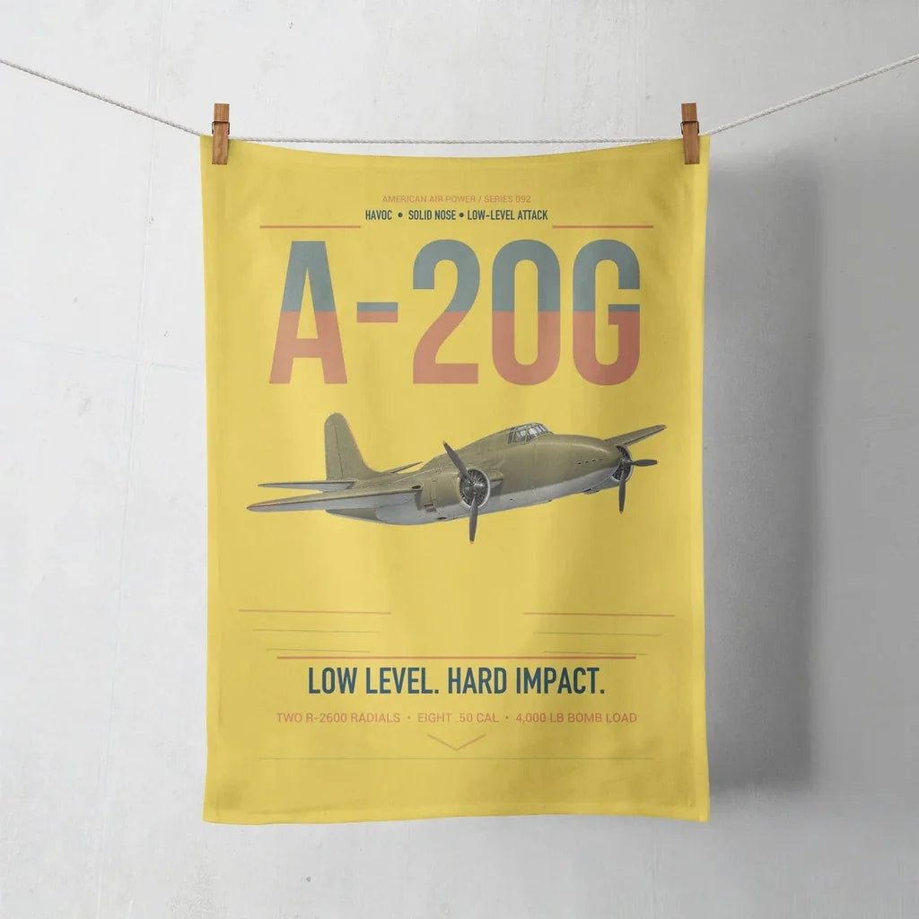 A-20G Havoc design on yellow towel