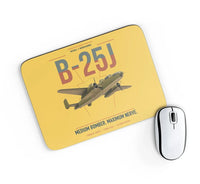 Thumbnail for B-25J Mitchell design on yellow rectangle mouse pad