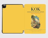 Thumbnail for Kokkola-Pietarsaari Airport (KOK) design on yellow ipad tablet case