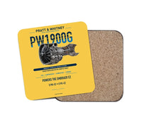 Thumbnail for PW1900G design on yellow 1 piece coaster