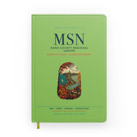 Thumbnail for Dane County Regional Airport Madison (MSN) design on light green notebook