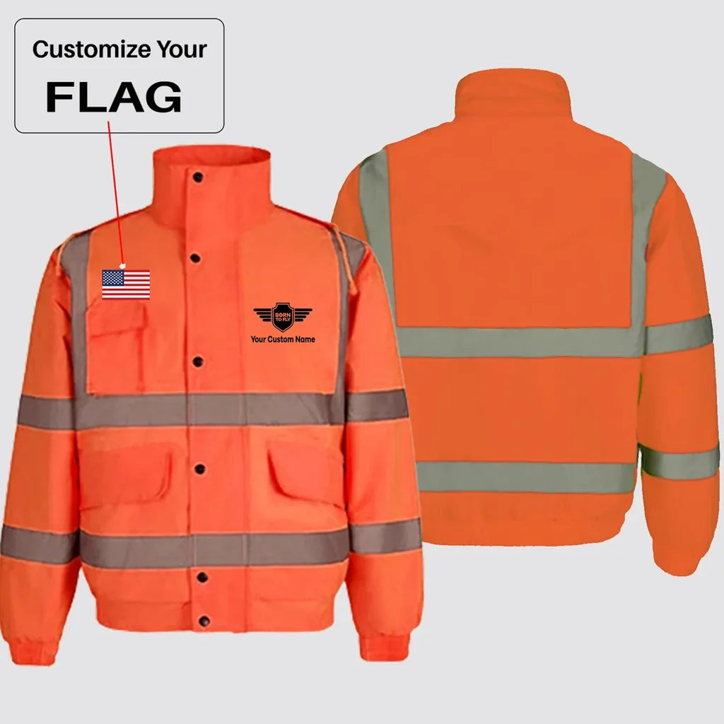 Customisable Flag & Name Winter Jacket - view 3
