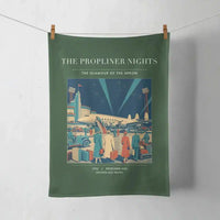 Thumbnail for VINTAGE G4080 - The Propliner Nights - Designed Towels design on darkgreen