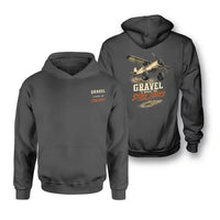 Thumbnail for SIGNAL 585 - Gravel Is Where The Story Starts - Double-Side Hoodie design on dark gray double side hoodie