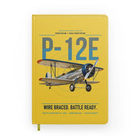 Thumbnail for Boeing P-12E design on yellow notebook