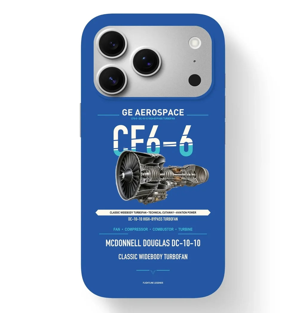 CF6-6 Case design on blue iphone case