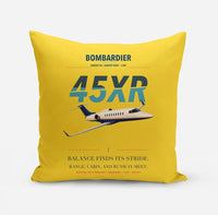 Thumbnail for Bombardier Learjet 45XR design on yellow pillow