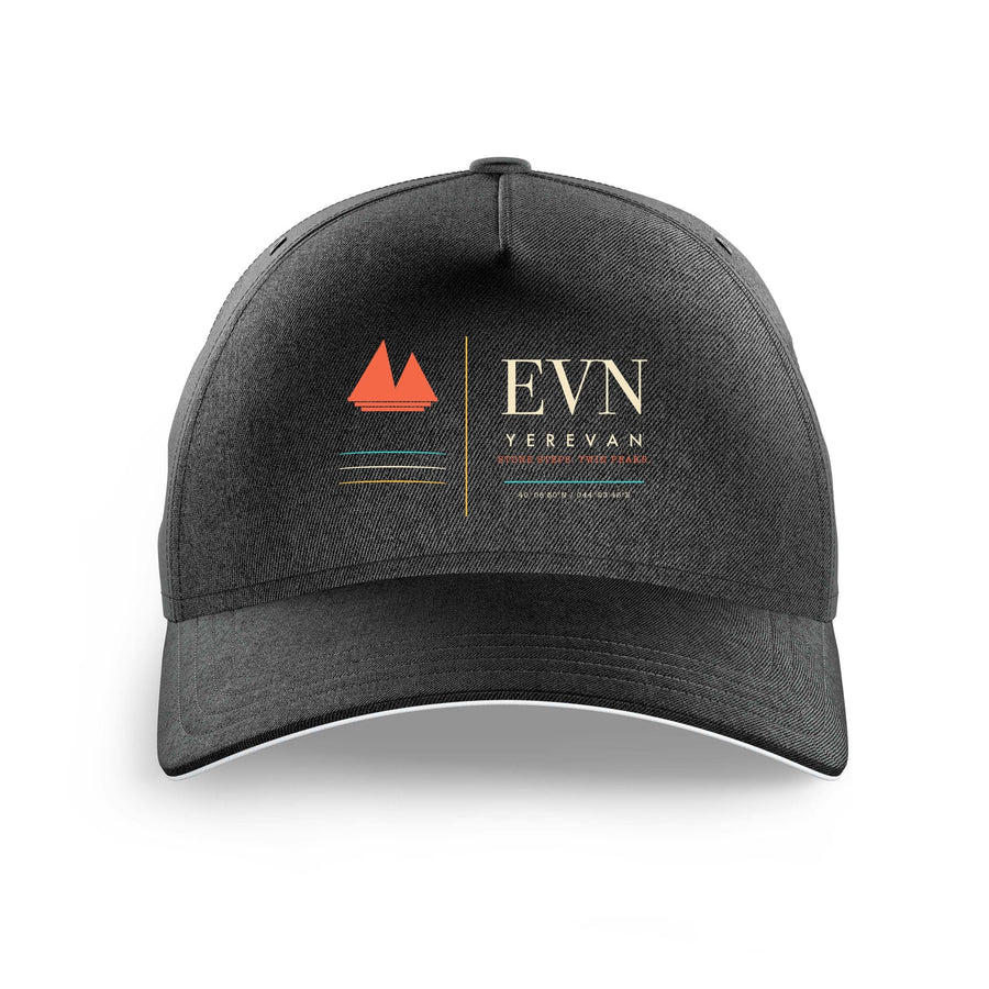 Zvartnots International Airport EVN — Yerevan (EVN) design on black printed hat