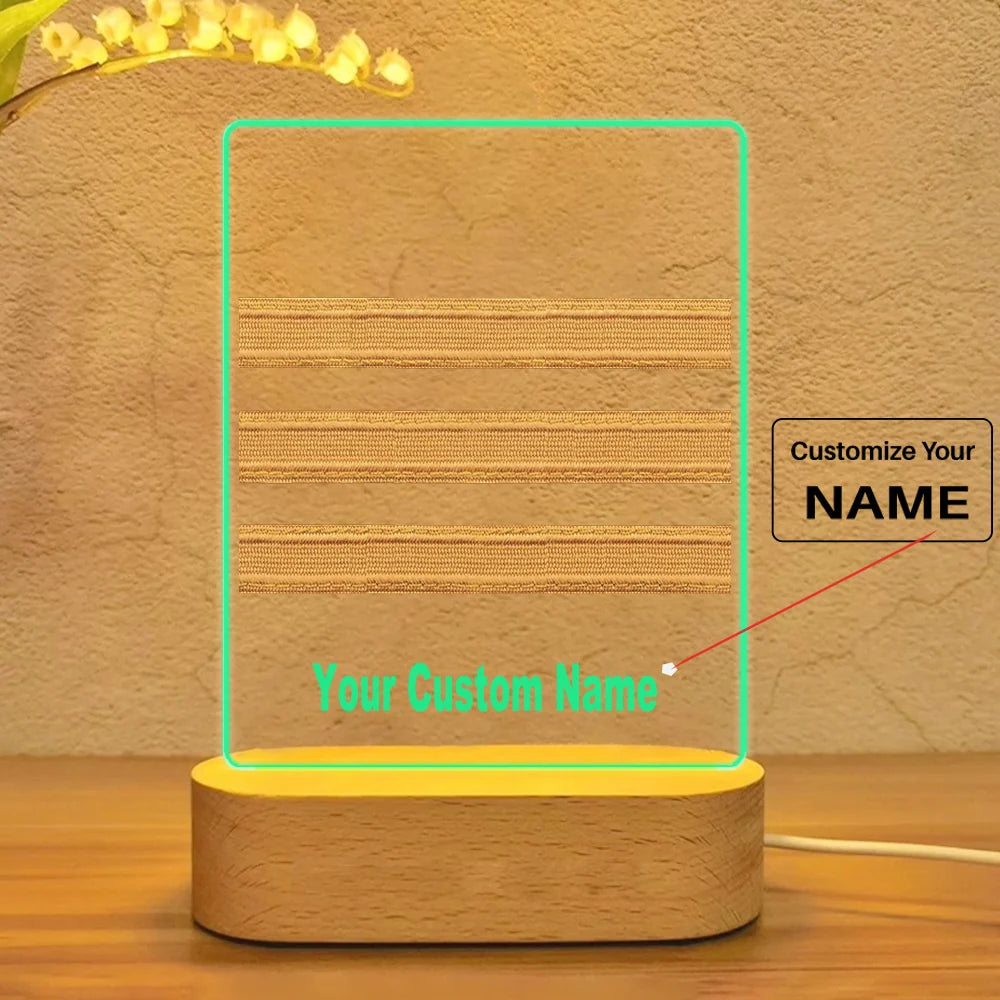 Customisable Pilot Epaulettes Lamp - view 3