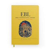Thumbnail for Erbil International Airport (EBL) design on yellow notebook