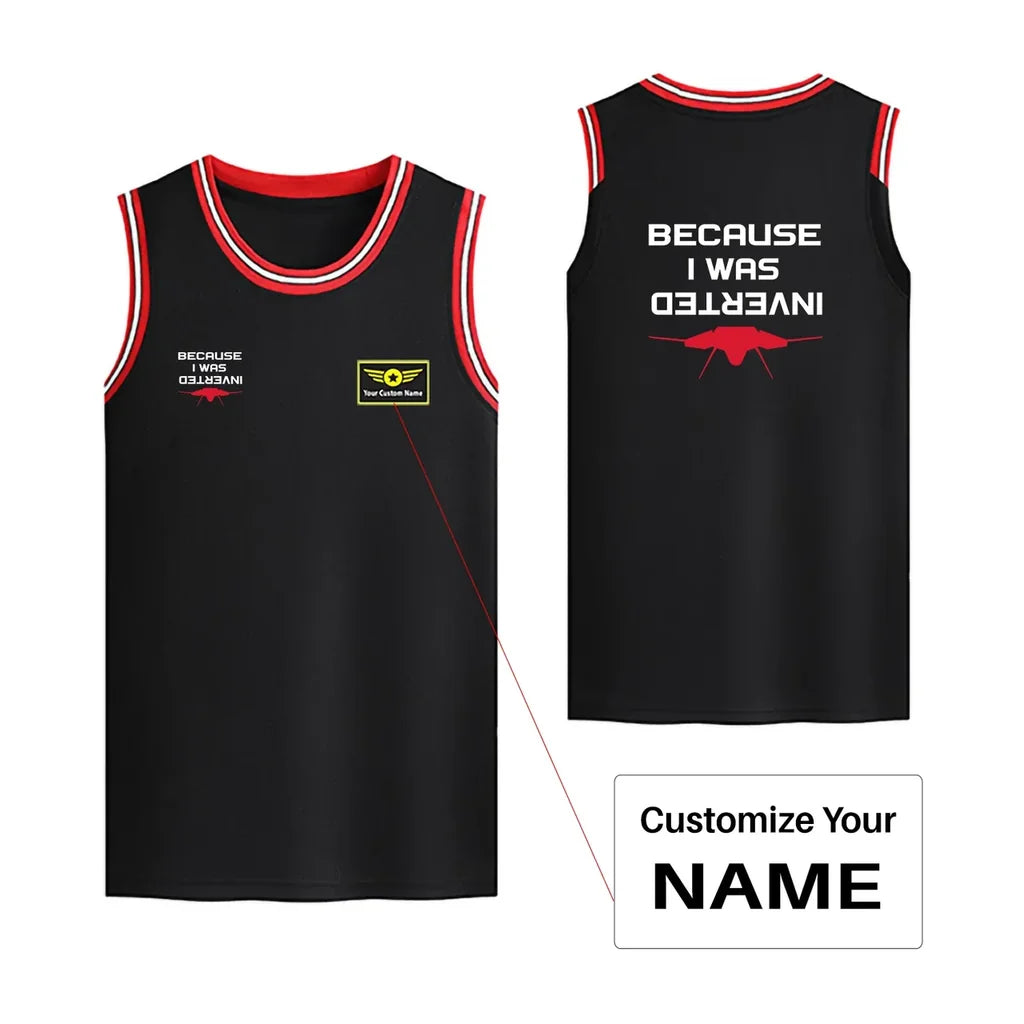 Customisable Because I was Inverted Basketball Print - view 3