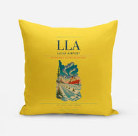 Thumbnail for Luleå Airport (LLA) design on yellow pillow