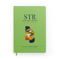 Thumbnail for Stuttgart Airport (STR) design on light green notebook