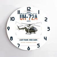Thumbnail for Airbus UH-72A Lakota design on white no frame wall clock