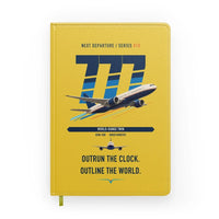 Thumbnail for Boeing 777-200LR design on yellow notebook