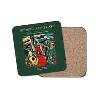 Thumbnail for The Red Carpet Gate - Designed Coasters design on dark green 1-piece