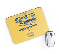 Thumbnail for Daher Kodiak 900 design on yellow rectangle mouse pad