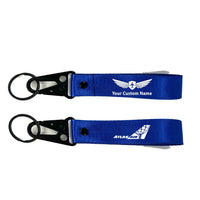 Thumbnail for Atlas Air Hawk-shaped key chain, Blue+NAME
