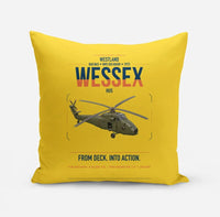 Thumbnail for Westland Wessex HU5 design on yellow pillow
