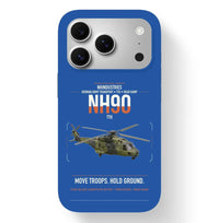 Thumbnail for NHIndustries NH90 TTH design on blue magsafe iphone case, for iPhone 17 Pro