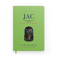 Thumbnail for Jackson Hole Airport (JAC) design on light green notebook