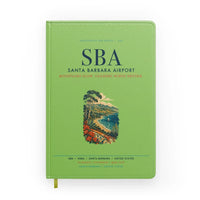 Thumbnail for Santa Barbara Airport (SBA) design on light green notebook
