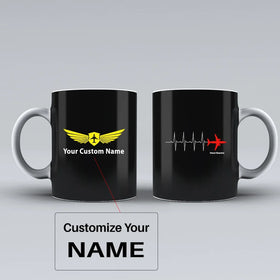 Aviation Heartbeats Ceramic White Mugs