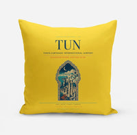 Thumbnail for Tunis-Carthage International Airport (TUN) design on yellow pillow